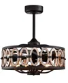 Home Accessories 24" Dalina 5-light Indoor Ceiling Fan With Light Kit And Remote In Oil Rubbed Matte Black