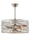 Home Accessories 24" Terrance 6-light Indoor Ceiling Fan With Light Kit And Remote In Antique Silver