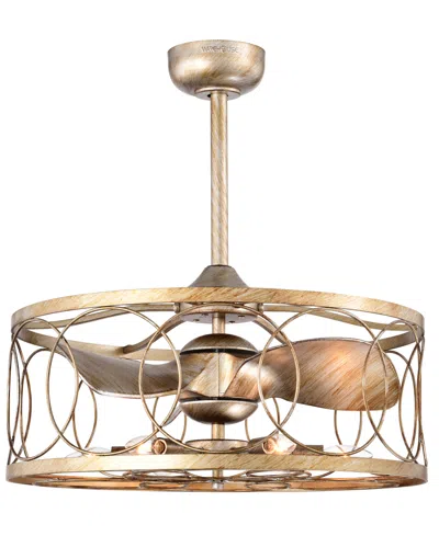 Home Accessories 25" Aglae 6-light Indoor Ceiling Fan With Light Kit And Remote In Antique Silver