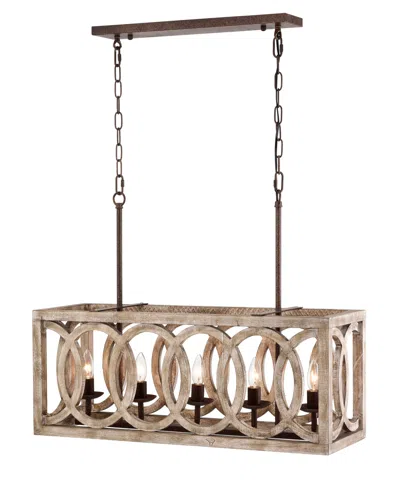 Home Accessories 30" Laurentina 5-light Indoor Chandelier In Brown
