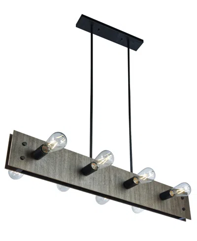 Home Accessories 39.4" Firone 10-light Indoor Chandelier With Light Kit In Black Steel