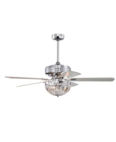 Home Accessories 52" Alora 3-light Indoor Ceiling Fan Chandelier In Silver