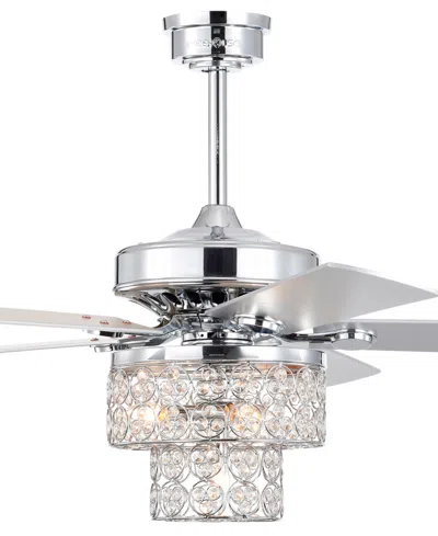 Home Accessories 52" Caderina 4-light Indoor Ceiling Fan With Light Kit And Remote In Chrome