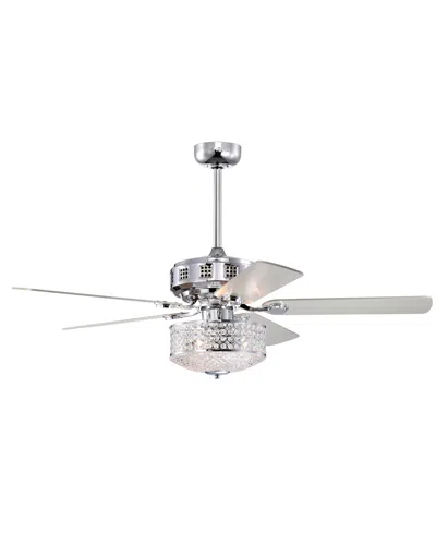 Home Accessories 52" Callen 3-light Indoor Ceiling Fan Chandelier In Silver