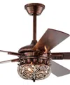 Home Accessories 52" Laylani 2-light Indoor Ceiling Fan With Light Kit And Remote In Antique Copper