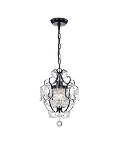 Home Accessories Ava 10" 1-light Indoor Chandelier With Light Kit In Black