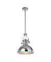 Home Accessories Didya 16" 1-light Indoor Pendant Lamp With Light Kit In Chrome