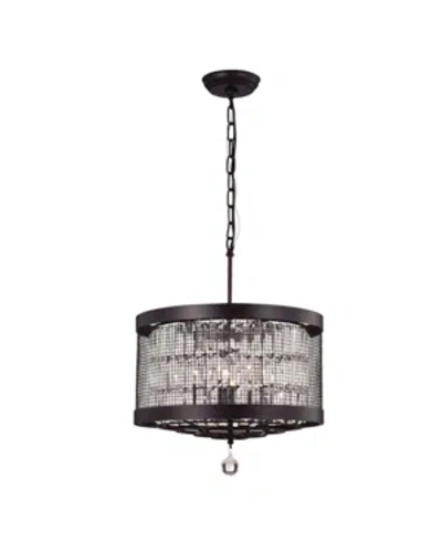 Home Accessories Hawkins 19" 4-light Indoor Pendant Lamp With Light Kit In Rust