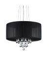 Home Accessories Ivan 24" 3-light Indoor Chandelier With Light Kit In Black