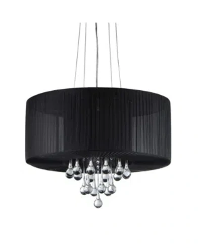 Home Accessories Ivan 24" 3-light Indoor Chandelier With Light Kit In Black