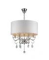 Home Accessories Krissy 24" 6-light Indoor Chandelier With Light Kit In White