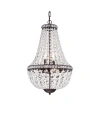 Home Accessories Uanah 17" 6-light Indoor Chandelier With Light Kit In Black