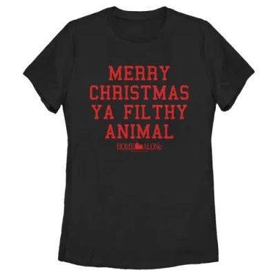 Home Alone Merry Christmas Ya Filthy Animal  Graphic T-shirt In Black