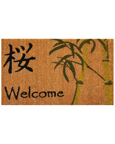 Home & More Asian Welcome Doormat In Brown