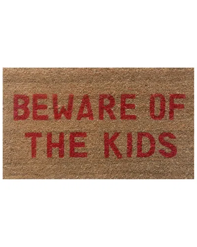 Home & More Beware Of The Kids Doormat