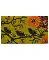 Home & More Birds In A Tree Coir/vinyl Doormat, 17" X 29" In Multi