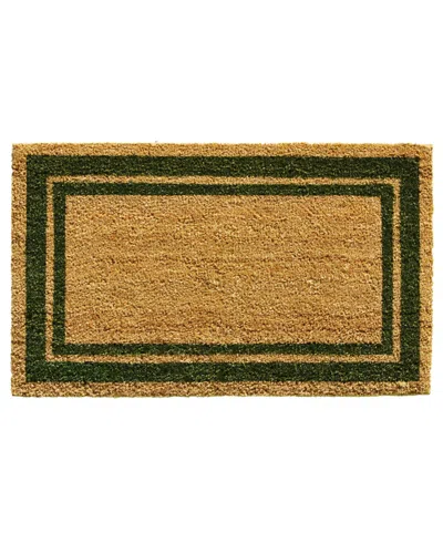 Home & More Border Natural Coir/vinyl Doormat, 18" X 30"