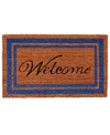 Home & More Border Welcome Coir/vinyl Doormat, 24" X 36" In Multi