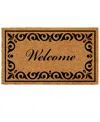 Home & More Breaux Welcome Natural Coir/vinyl Doormat, 30" X 48" In Multi
