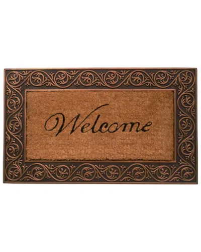 Home & More Bronze Welcome Doormat In Sand