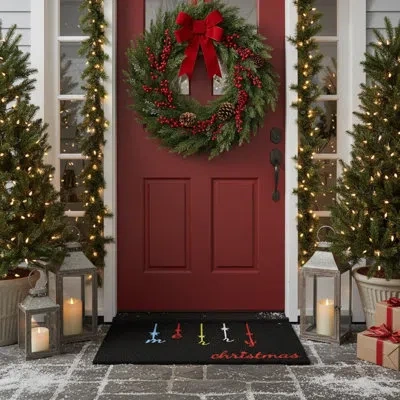 Home & More Calloway Mills 29" X 17" Non-slip Indoor/outdoor Door Mat In Multi