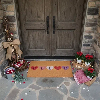 Home & More Calloway Mills 29" X 17" Non-slip Indoor/outdoor Door Mat In Multi