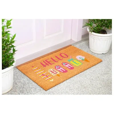 Home & More Calloway Mills 29" X 17" Non-slip Indoor/outdoor Door Mat In Multi