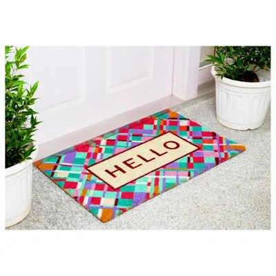 Home & More Calloway Mills Non-slip Indoor/outdoor Door Mat In Multi