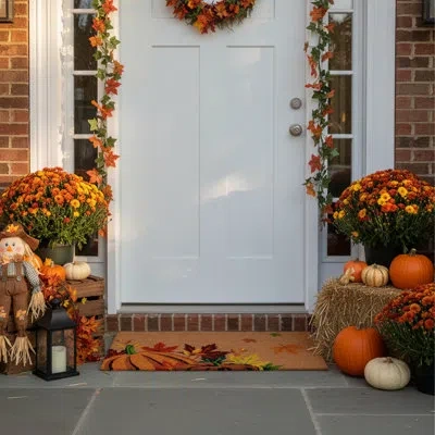 Home & More Calloway Mills Non-slip Indoor/outdoor Door Mat In Multi