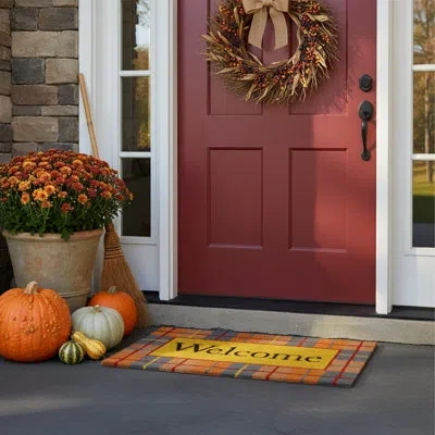 Home & More Calloway Mills Non-slip Indoor/outdoor Door Mat In Multi