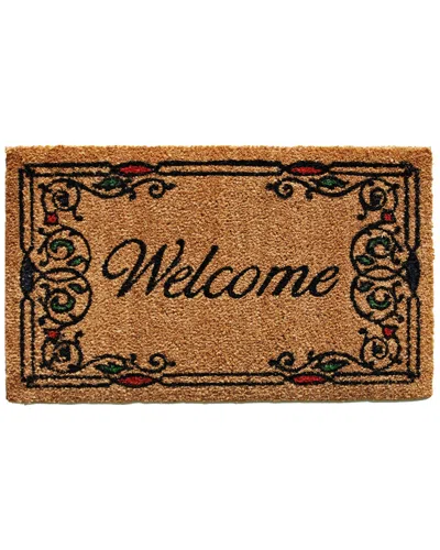 Home & More Home And More Charleston Welcome Doormat In Brown