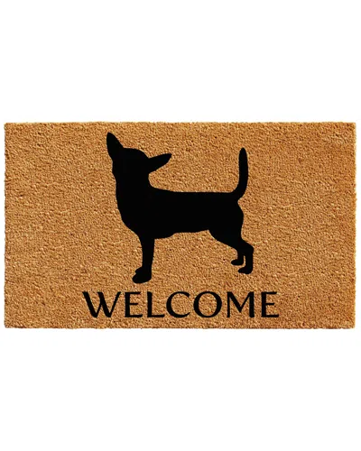Home & More Chihuahua Doormat In Brown