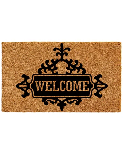 Home & More Courtyard Welcome Doormat In Brown