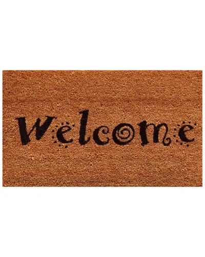 Home & More Home And More Fizzy Welcome Doormat In Brown