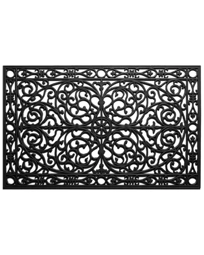 Home & More Gatsby Rubber Doormat In Black