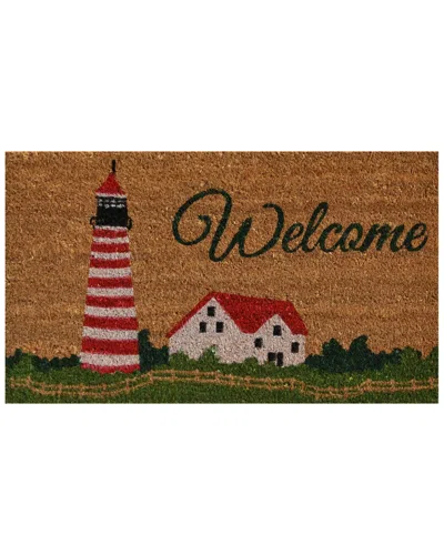 Home & More Harbor Welcome Doormat In Brown