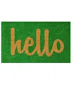 Home & More Hello Script Coir/vinyl Doormat, 24" X 36"