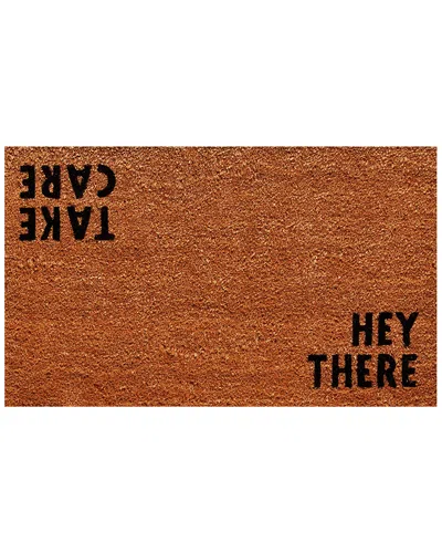 Home & More Hey There Indoor/outdoor Doormat In Brown