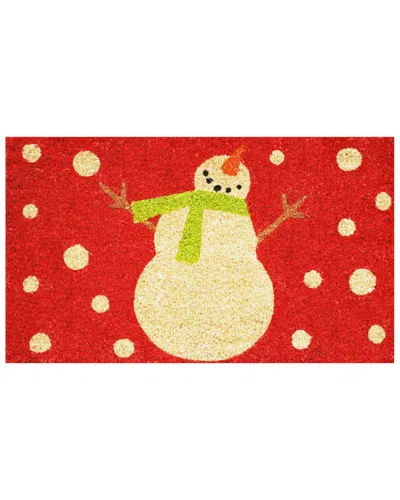 Home & More Holiday Snowman Tufted Doormat In Multi