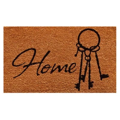 Home & More Home Keys 29 In. X 17 In. Non-slip Outdoor Door Mat In Brown