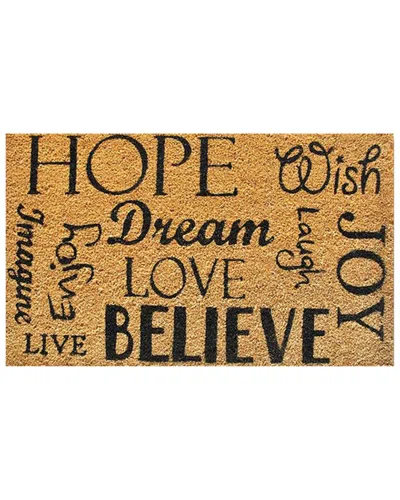 Home & More Hope Dream Believe  Doormat