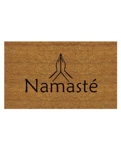 Home & More Namaste Doormat In Brown