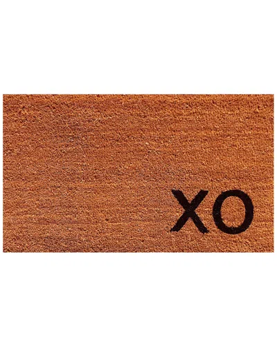 Home & More Home And More Natural Xo Indoor/outdoor Doormat In Brown