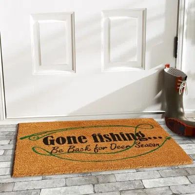 Home & More Outdoorsman 29 In. X 17 In. Non-slip Outdoor Door Mat In Brown