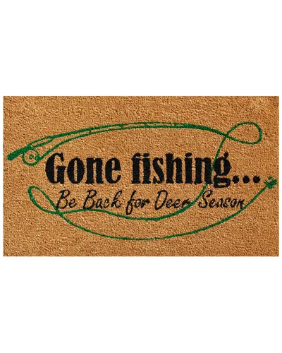 Home & More Outdoorsman Doormat In Brown