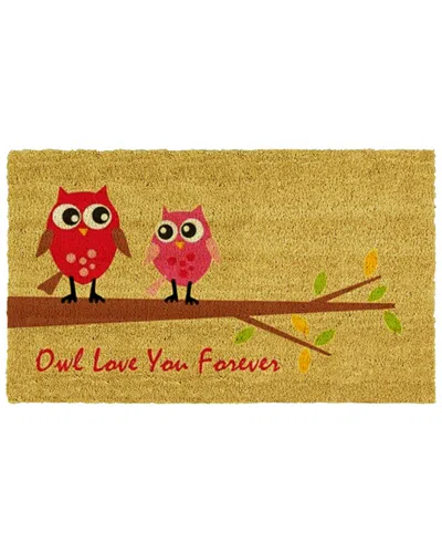 Home & More Owl Love Doormat In Multi