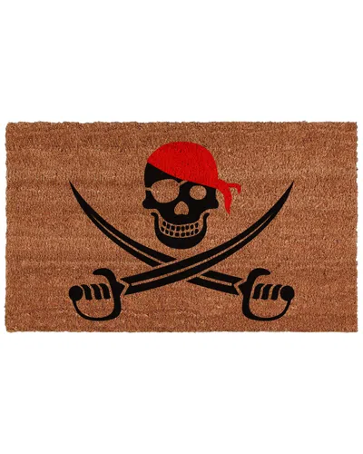 Home & More Pirate Doormat In Brown