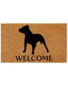 Home & More Pit Bull Doormat In Brown