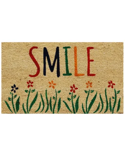 Home & More Smile Doormat In Multi