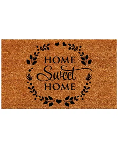 Home & More Sweet Wreath Indoor/outdoor Doormat In Brown